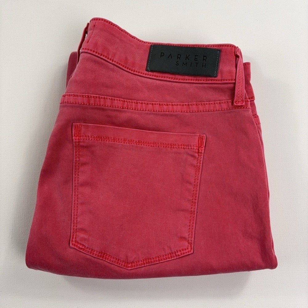 Parker Smith Jeans Womens 29 Pink Skinny Extra-Slim Stretch Mid Rise Denim USA
